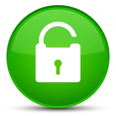 Kutsal kişilerin resmi özel yeşil yuvarlak düğme kilidini