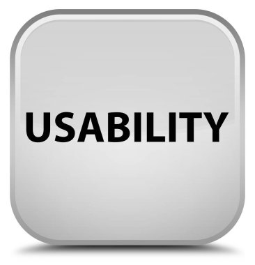 Kullanılabilirlik özel beyaz kare düğme