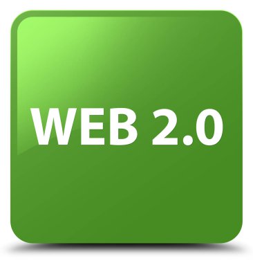Web 2.0 yumuşak yeşil kare düğme
