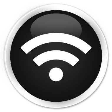 WiFi simge sigorta primi siyah yuvarlak düğmesi