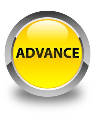 Önceden parlak sarı yuvarlak düğme