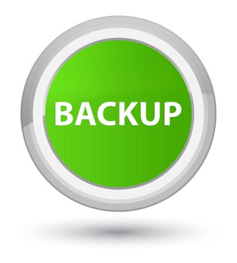 Yedek asal yumuşak yeşil yuvarlak düğmesini