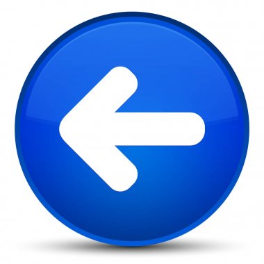 Geri ok simgesini özel mavi yuvarlak düğmesi