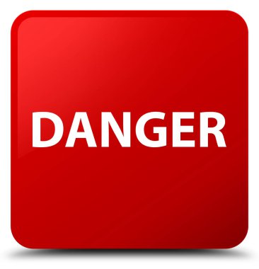 Tehlike kırmızı kare düğme
