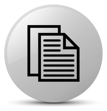 Belge sayfaları simgesi Beyaz yuvarlak düğmesi