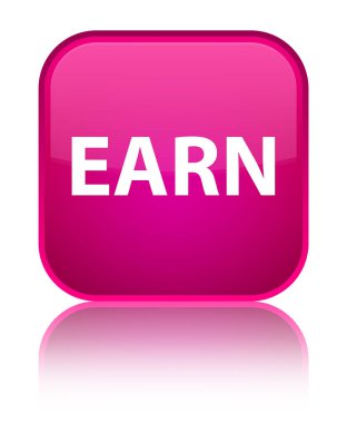 Özel pembe kare düğme kazanmak