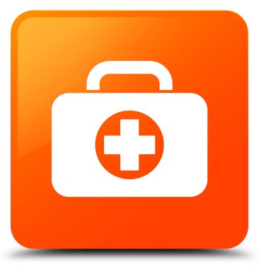 İlk yardım çantasında simgesi turuncu kare düğme