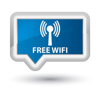 Ücretsiz wifi (wlan ağ) baş mavi bayrak düğmesini
