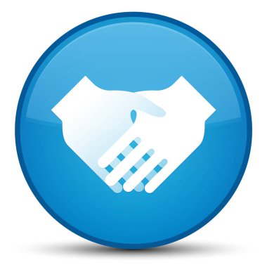 El sıkışma simgesini özel mavi mavi yuvarlak düğmesi