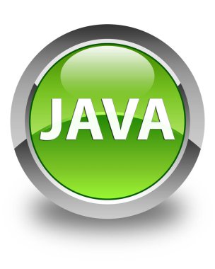 Java parlak yeşil yuvarlak düğme