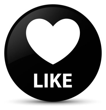 Düğme (kalp simgesi) black gibi yuvarlak