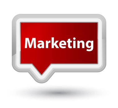 Pazarlama baş Kızıl bayrak düğmesini