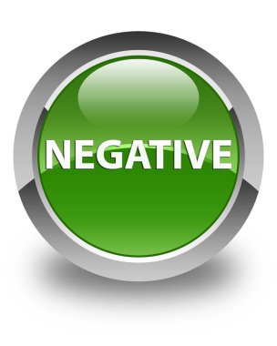 Negatif parlak yumuşak yeşil yuvarlak düğme