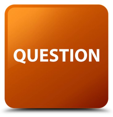 Soru kahverengi kare düğme