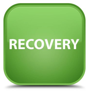 Kurtarma özel yumuşak yeşil kare düğme