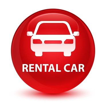 Kiralık Araba cam gibi kırmızı yuvarlak düğmesi
