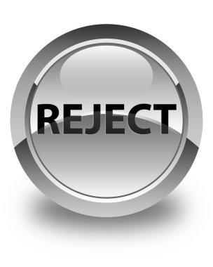 Parlak düğme beyaz reddetmek