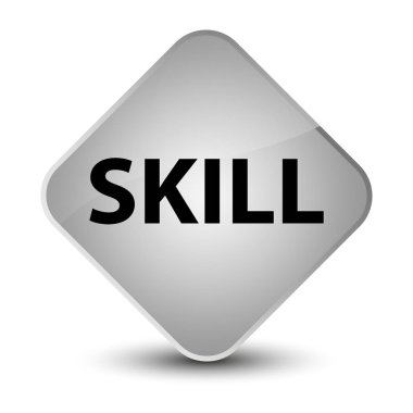 Beceri zarif beyaz elmas düğmesi