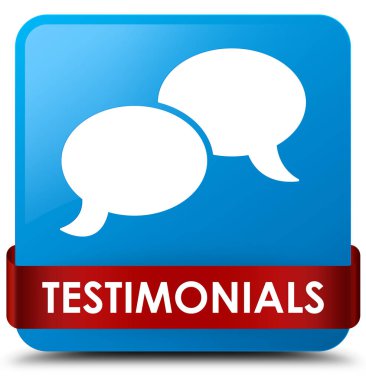 Referansları (sohbet simgesi) camgöbeği mavi kare düğme kırmızı kurdele m