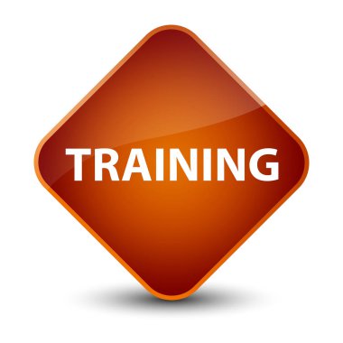 Eğitim zarif kahverengi elmas düğmesi