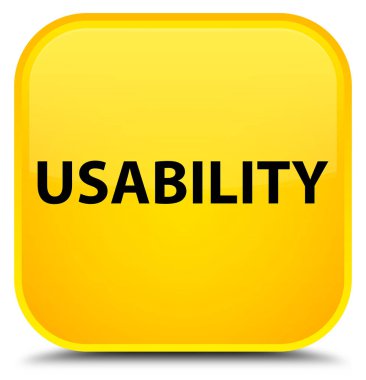 Kullanılabilirlik özel sarı kare düğme