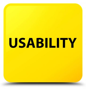 Kullanılabilirlik sarı kare düğme