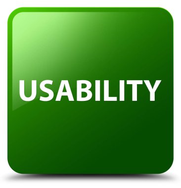 Kullanılabilirlik yeşil kare düğme