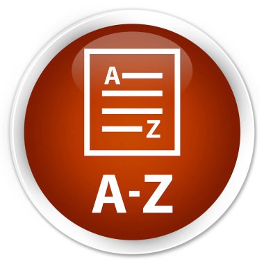 A-Z (liste sayfa simgesi) sigorta primi kahverengi yuvarlak düğmesi