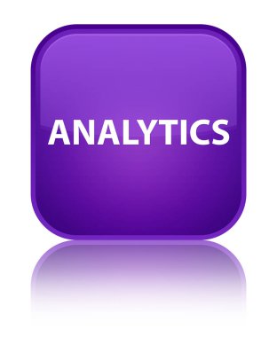 Analytics özel mor kare düğme