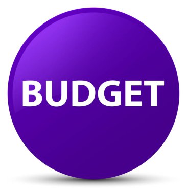Bütçe mor yuvarlak düğmesi