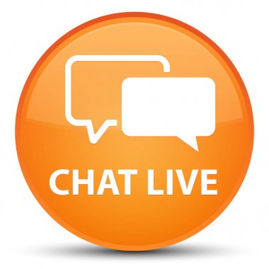 Sohbet canlı özel turuncu yuvarlak düğmesine