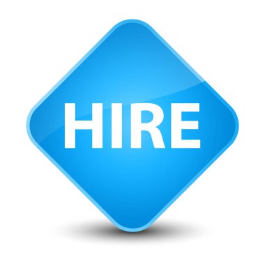 Kiralık zarif camgöbeği mavi elmas düğmesi