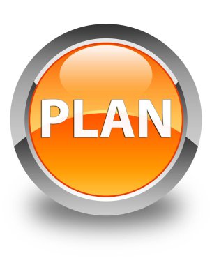 Parlak turuncu yuvarlak düğme planı