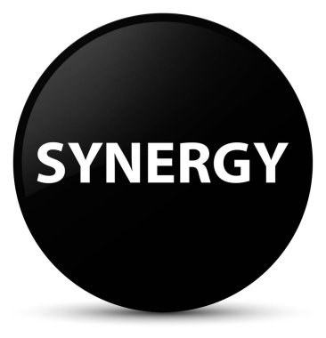 Sinerji siyah yuvarlak düğmesi