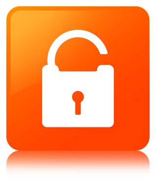 Simge turuncu kare düğmenin kilidini