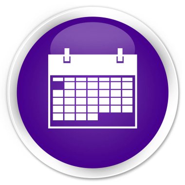 Takvim simgesini sigorta primi mor yuvarlak düğmesi