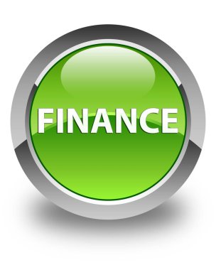 Finans parlak düğme yeşil