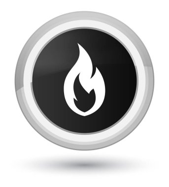 Alev kutsal kişilerin resmi ana siyah yuvarlak düğme ateş