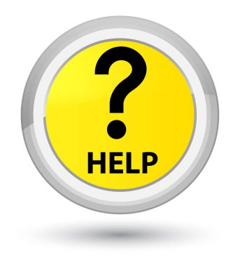 Yardım (soru simgesi) baş sarı yuvarlak düğmesi