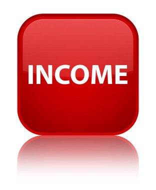 Gelir özel kırmızı kare düğme