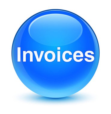 Cam gibi mavi düğme mavi faturalar