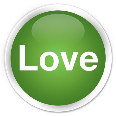 Sigorta primi yumuşak yeşil yuvarlak düğmeye seviyorum