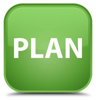 Planı özel yumuşak yeşil kare düğme