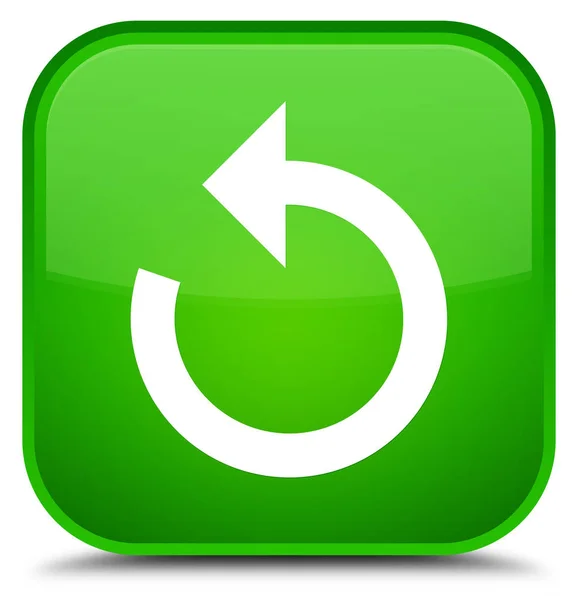 Refresh arrow icon special green square button — Stock Photo, Image