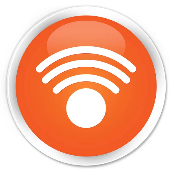Wifi アイコン プレミアム オレンジ丸ボタン — ストック写真