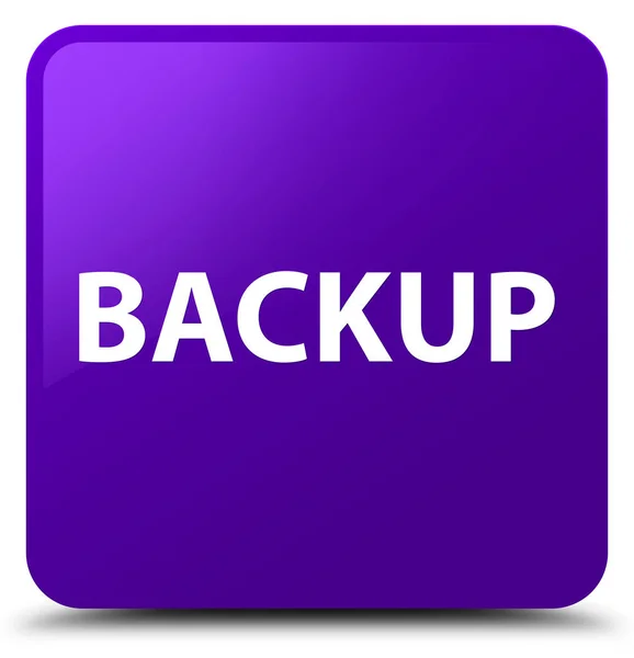 Backup lila fyrkantig knapp — Stockfoto