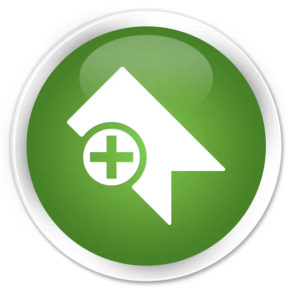Lesezeichensymbol Premium weicher grüner runder Knopf — Stockfoto