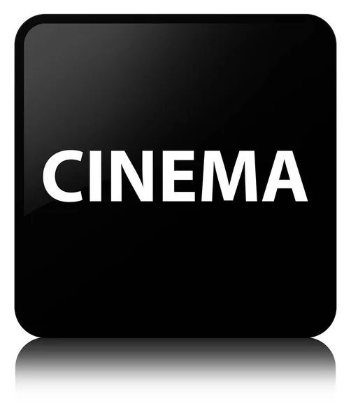 Botón cuadrado negro de cine — Foto de Stock