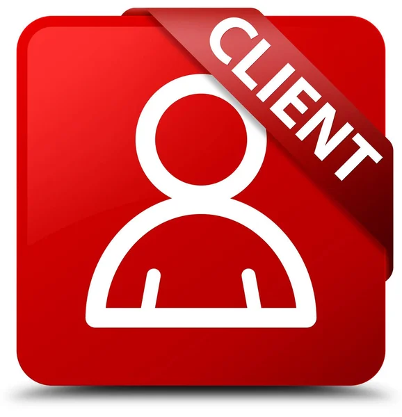 Client (member icon) red square button red ribbon in corner