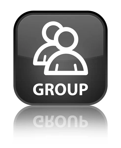 Grupy specjalne czarny kwadratowy przycisk — Zdjęcie stockowe